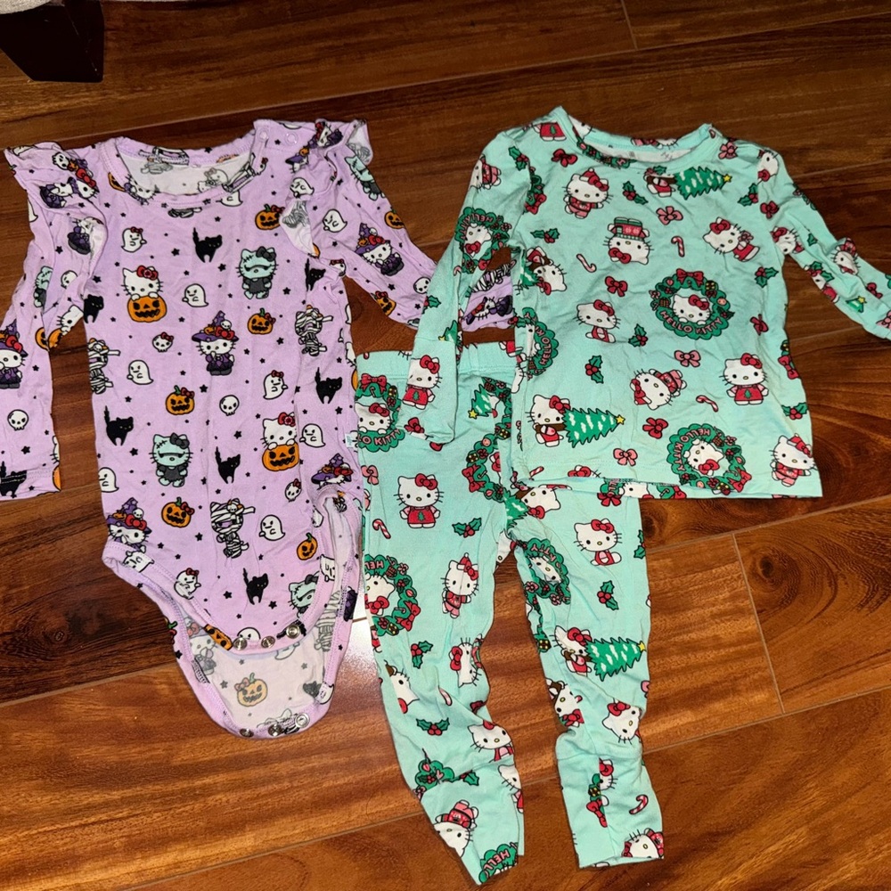 Posh Peanut Hello Kitty Christmas and Halloween Sets 6-12M